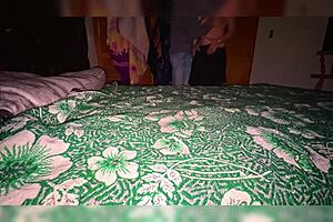 Did this divorced milf mistake the light for a lamp during homemade sex?