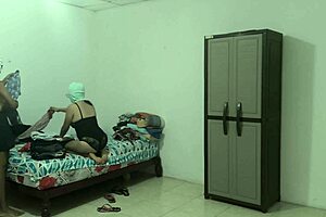 latina and ebony housewives flash and play with asses in homemade interracial therapy