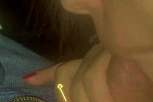 Latina wife gives husband a beautiful blowjob in the cinema