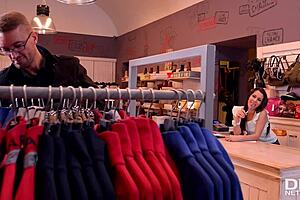 Salesgirl Gets Deeply Fucked on Black Friday!