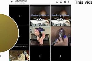 Wanking on sexy soles of Lady Storm, who loves to ride and masturbate