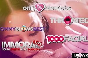 hot milf sucks her stepson's cock in blowpass