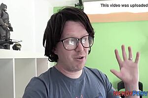 Leeds nerd surprises skinny british amateur with fingering in first time reality masturbation