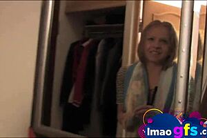 young blonde's naked body in closeup