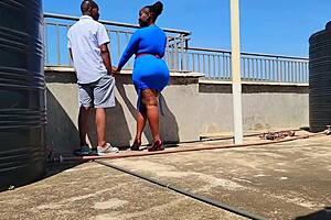 Wow! Big Ass Neighbor Loves Doggy On Couch!