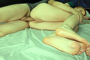 Sharing bed with stepsister while she chats AI Girls