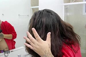 sliding my big black cock into that fat bbw's tight pussy