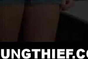 Skinny Blonde Teen Shoplifter Screams as Guard Fucks Her Hard After Deal!