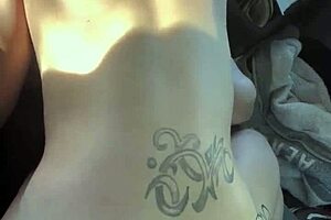 I watch as the busty petite hooker gets fucked in public and begs for a facial