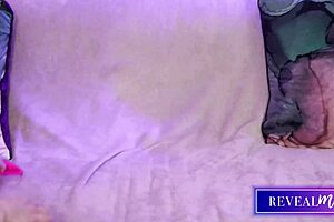 Italian MILF Boldly Masturbates in Pink Lingerie