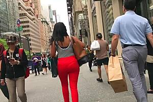 Beautiful ebony ass hidden in candid shots