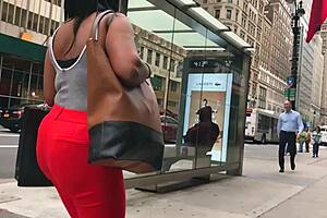 Beautiful ebony ass hidden in candid shots