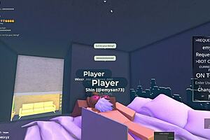 An Egyptian girl was fucked in the Roblox condo game