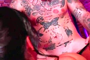 big cock tattooed guy fucks me hardcore in stockings and high heels