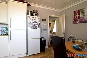 Skinny nerd from Leeds gets finger fucked into orgasm