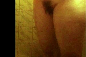 Spy shower - perfect ass ebony - Shower spy action