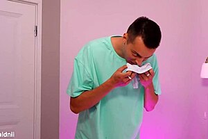 Don't tell step dad! Step-bro eats pussy and fucks!