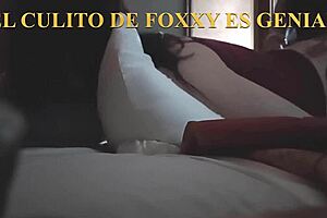 Intense second encounter with foxxy kitsune, sucking and fucking in lingerie with licking and kissing.