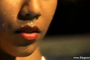 Brunette Beauty Dances Sensually In Glamorous Nude Show