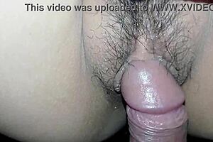 I see my shy stepsister alone at home, feeling horny