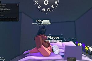An Egyptian girl was fucked in the Roblox condo game