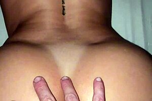 The cute ass girl suffers after anal with boyfriend