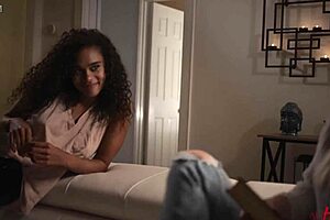 she said, 'let's have a wet lesbian threesome,' in the full movie.