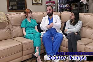 Damn, Dr. Tampa and Ditria Rose in Hot Shaved Pussy Roleplay!