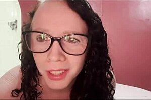 pregnant wife with short hair and piercing gives pussy in bedroom to big black cock