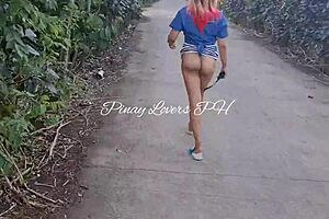 Pinay Asian Teen 18+ Fucks in Public Near the Road