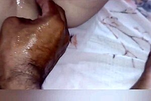 stretching my wife's pussy so guys can easily fuck her