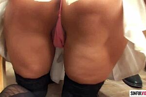 Bibi Noel experiences intense classroom anal action