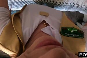 mazy myers lets boyfriend fill her girl scout cookie with cream