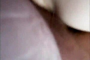 Amateur Babe's Black Sock Cum Shot