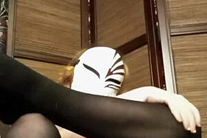 Horny Petite Girl In Pantyhose And Lingerie Teasing Tits