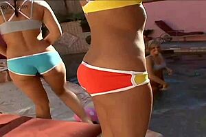 Teen Lesbian Foursome with Dildo