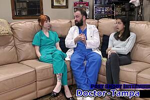 Damn, Dr. Tampa and Ditria Rose in Hot Shaved Pussy Roleplay!