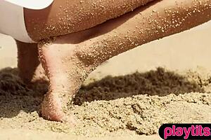 Petite Ukrainian Milf Strips At The Beach And Shows Her Nude Body