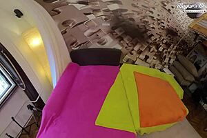 elena lux starts with a blowjob then gets bent over for doggystyle. she rides cowgirl and enjoys rimjob too.