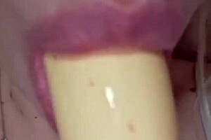 Elzakom sweet pussy with lingerie dildo play.