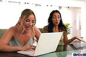 why watch porn when latina and blonde lesbians lick shaved pussies?