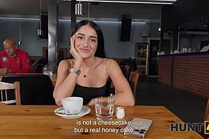 Hunt4k Hunter Found A Pretty Petite 18+ Babe Ara Mix In A Cafe And Showed Her Real Sex In The Toilet 😘