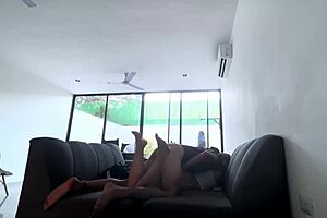 hermanastra gets jealous when hermano fucks her amiga's ass