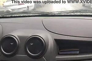 Uber Driver Gets Delicious Blowjob from Neighbor's Wife in Car