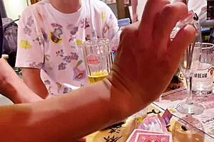 Nipple orgasm with beautiful wood cherry blossom from Okinawa