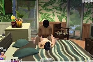 CARDI B'S SEX TAPE IN SIMS 4 SHOWS CLOSE UP PUSSY ACTION!