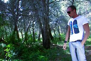 Hey, lora row in hardcore outdoor scene with shaved pussy and cumshot