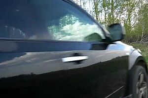 That tied up curvy milf with big tits got picked up by a fake taxi driver and fucked hard