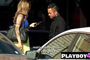 Busty milf feels pleasure sucking dick while he licks her pussy