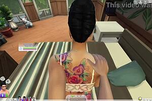 CARDI B'S SEX TAPE IN SIMS 4 SHOWS CLOSE UP PUSSY ACTION!